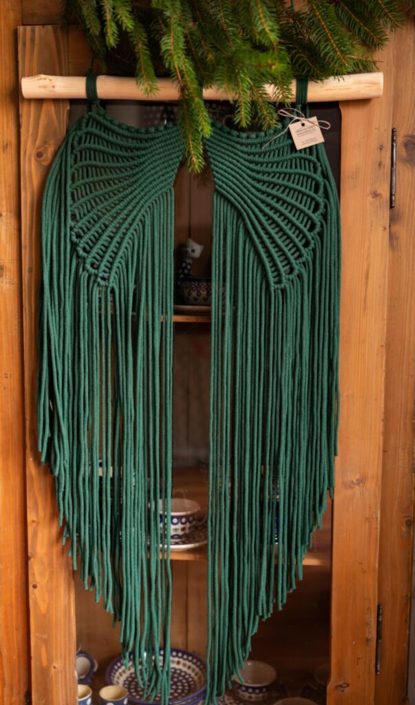 MAKRAMA-BOHO-SKRZYDLA-DUZE-ZIELONE